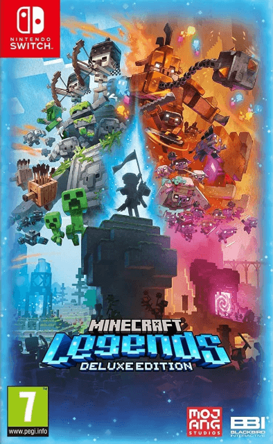 Minecraft Legends: Deluxe Edition box art for Nintendo Switch